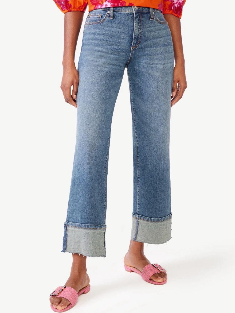 Scoop Benton Cuffed Ankle Jeans